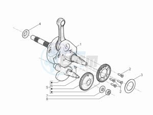 MP3 500 Tourer (USA) USA drawing Crankshaft