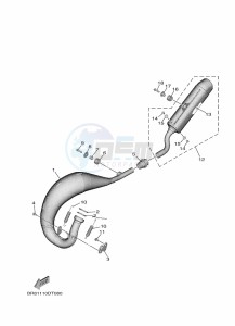 YZ65 (BR8F) drawing EXHAUST