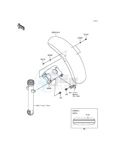 VULCAN_S EN650AFF XX (EU ME A(FRICA) drawing Front Fender(s)