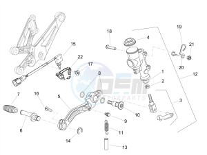 RSV4 1000 RR E4 ABS (EMEA) drawing Rear master cylinder