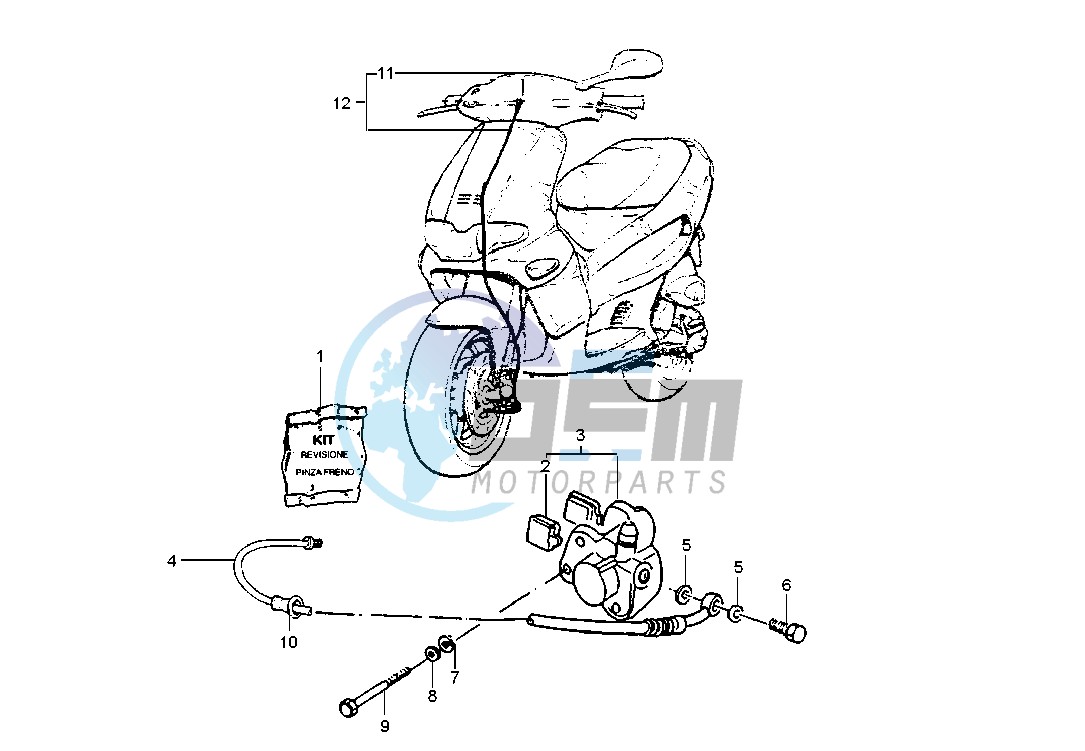 Front brake caliper