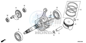 TRX500FM5H Europe Direct - (ED) drawing CRANKSHAFT/PISTON