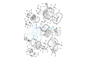 YZF R1 1000 drawing CRANKCASE COVER