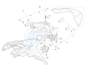 Liberty 150 4t e3 moc drawing Tail light - Turn signal lamps