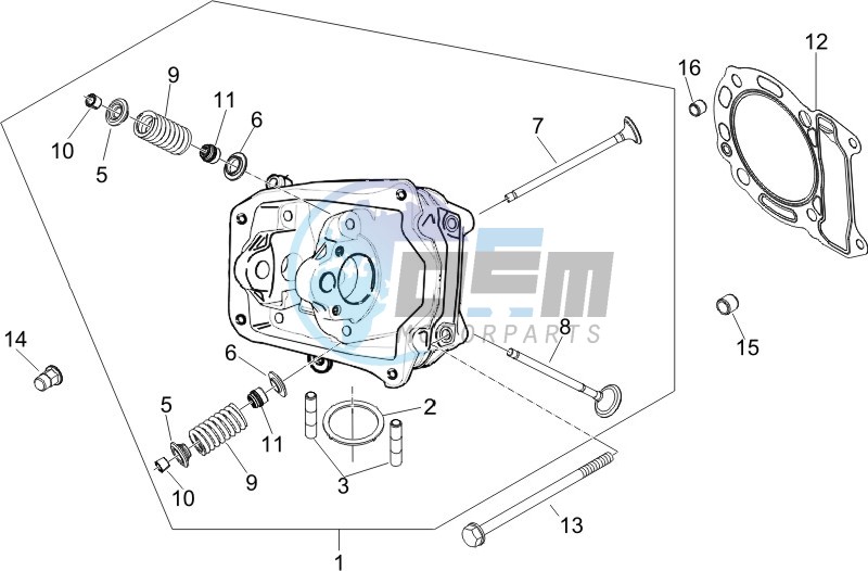 Cilinder head unit - Valve