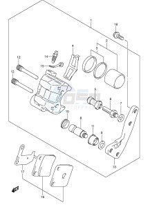 LT-F250 (E3-E28) drawing FRONT CALIPER