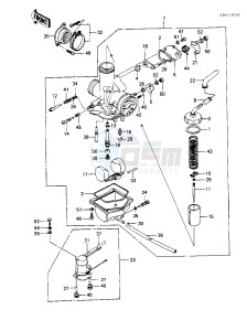 KLT 250 P [POLICE] (P1) [POLICE] drawing CARBURETOR_FUEL PUMP