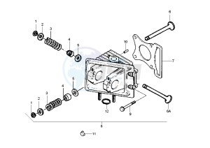 Liberty 4T RST 50 drawing Cilinder head