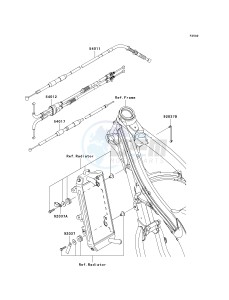 KX 450 D [KX450F] (D7F) D7F drawing CABLES