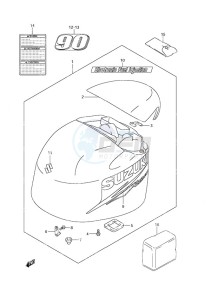 DF 90A drawing Engine Cover