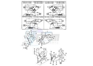 YZF R6 600 drawing COWLING 2 MY99