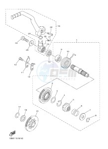 YZ250F (1SM5 1SM6 1SM7 1SM8) drawing STARTER