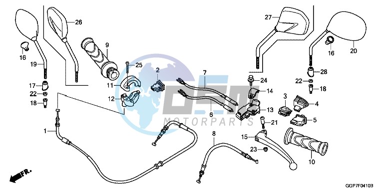 HANDLE LEVER/SWITCH/CABLE