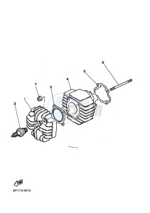 PW50 (2SAH) drawing CYLINDER