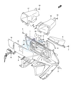 AN650 (E2) Burgman drawing FRONT BOX