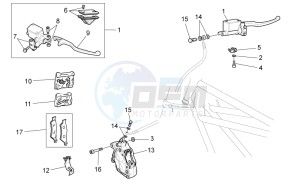 V7 II Stornello ABS 750 (APAC) drawing Front brake system