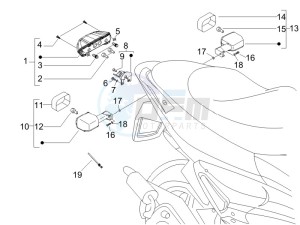 Runner 125 VX 4t Race drawing Tail light - Turn signal lamps