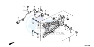 SH125D SH125i UK - (E) drawing SWINGARM