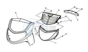 HD 200 drawing FR PLATE / HEAD LIGHT