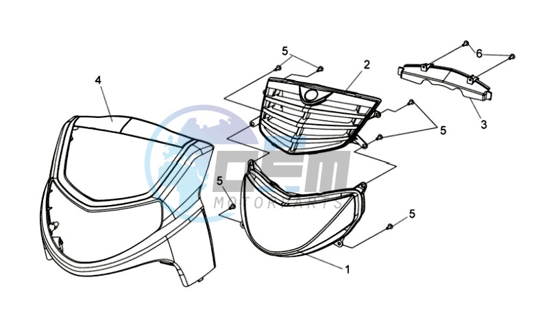 FR PLATE / HEAD LIGHT