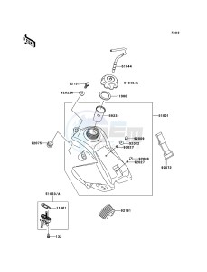 KX65 KX65A7F EU drawing Fuel Tank