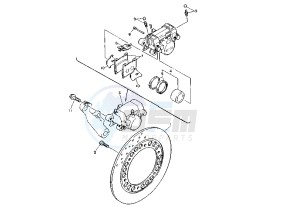 XJ S DIVERSION 600 drawing REAR BRAKE CALIPER