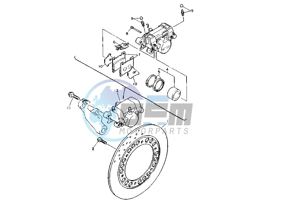 REAR BRAKE CALIPER