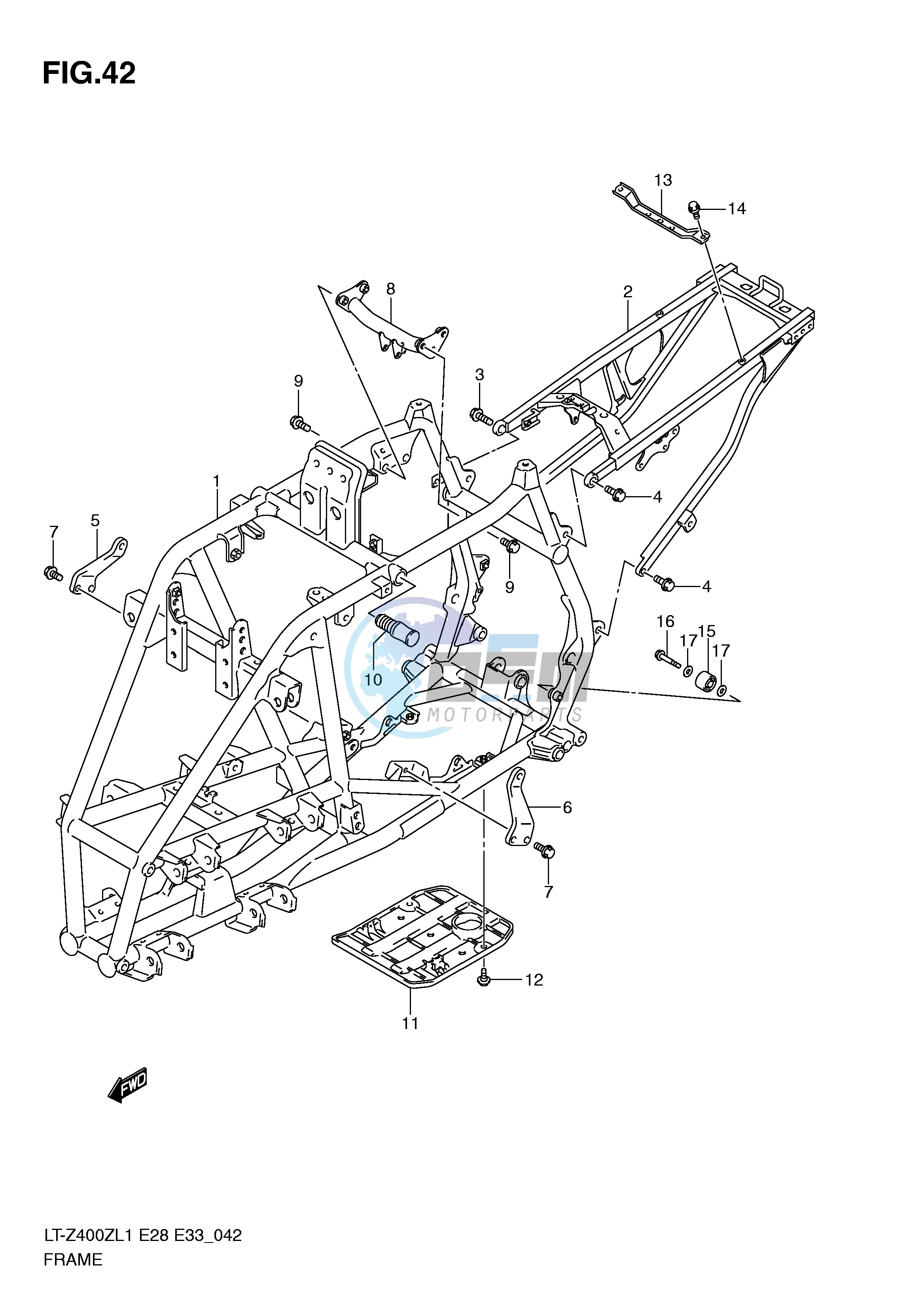 FRAME (LT-Z400ZL1 E33)