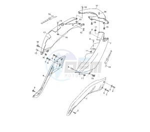 YP R X-MAX 125 drawing REAR BODY