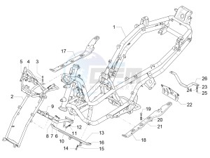 MP3 500 MAXI SPORT-BUSINESS-ADVANCED E4 ABS (EMEA-APAC) drawing Frame/bodywork