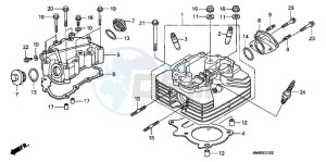 TRX250TMC drawing CYLINDER HEAD