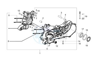 LX 50 2T D drawing Crankcase