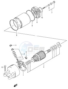 GSX750 (E4) drawing STARTING MOTOR