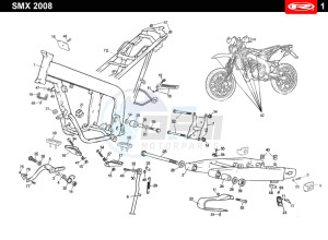 SMX-50-RACING-BLUE drawing CHASSIS