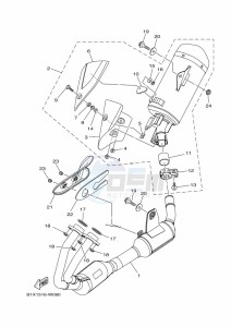 YZF320-A YZF-R3 (B2XF) drawing EXHAUST