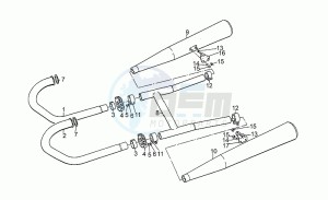 850 T5 Polizia - CC - PA - NC Polizia/CC/PA/NC drawing Exhaust unit