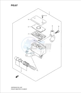 GSF650/S drawing FRONT MASTER CYLINDER (GSF650K9/AK9/UK9/UAK9/L0/AL0/UL0/UAL0)