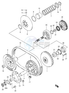 LT-A500F (E3-E28) drawing TRANSMISSION (1)(MODEL K1)