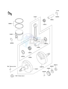 KX 60 B [KX60] (B10-B14) [KX60] drawing CRANKSHAFT_PISTON-- S- -