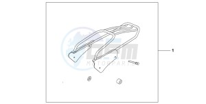 VT750DCB SHADOW SPIRIT drawing RR CARRIER