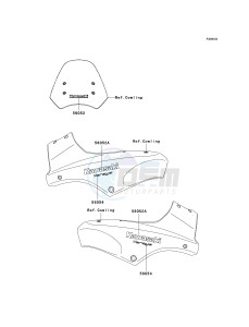 KLE 650 A [VERSYS] (9F-9F) A9F drawing DECALS-- BLUE- --- A9F- --- CA,US- -