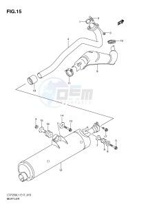 LT-F250 (E17) drawing MUFFLER