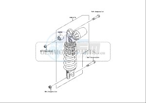 ZX-6R NINJA - 636 cc (EU) drawing REAR SHOCK ABSORBER