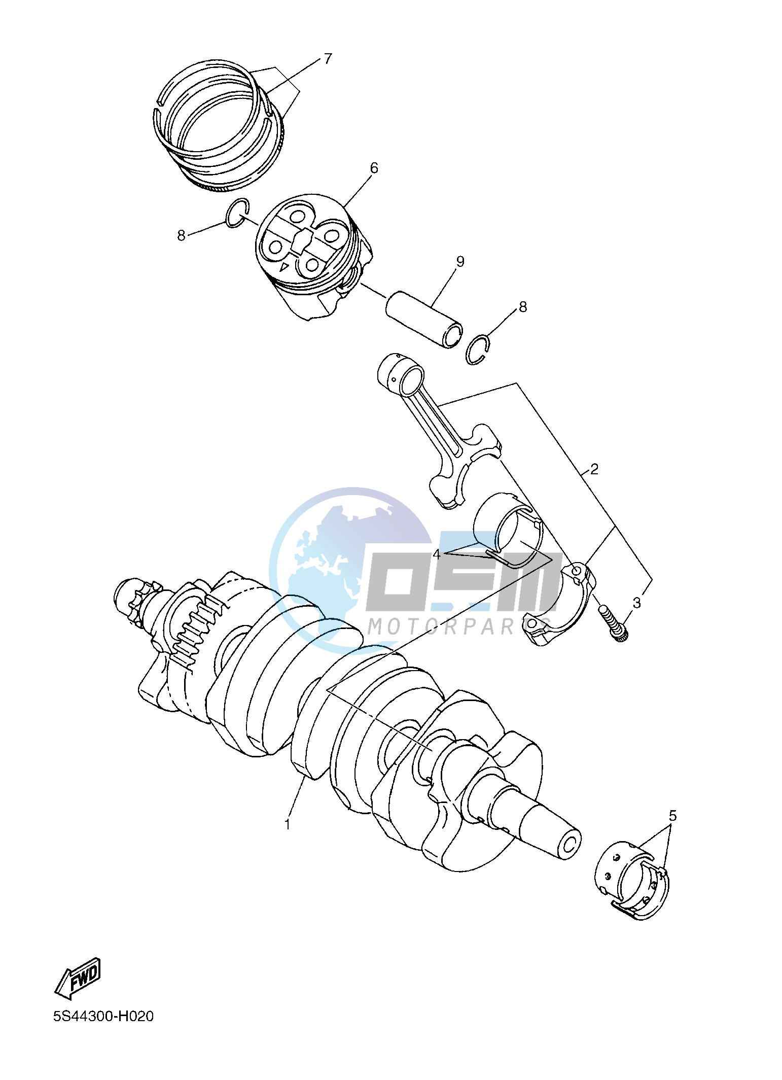 CRANKSHAFT & PISTON