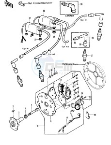 KZ 1000 B [KZ1000 LTD] (B3-B4) [KZ1000 LTD] drawing IGNITION -- KZ1000-B3- -