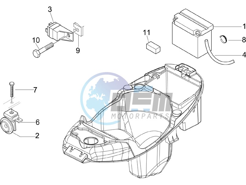 Remote control switches - Battery - Horn