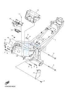 XJ6FA 600 DIVERSION F (ABS) (1DG7 1DG8) drawing FRAME