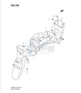 DL650 drawing REAR FENDER (DL650L1 E2)