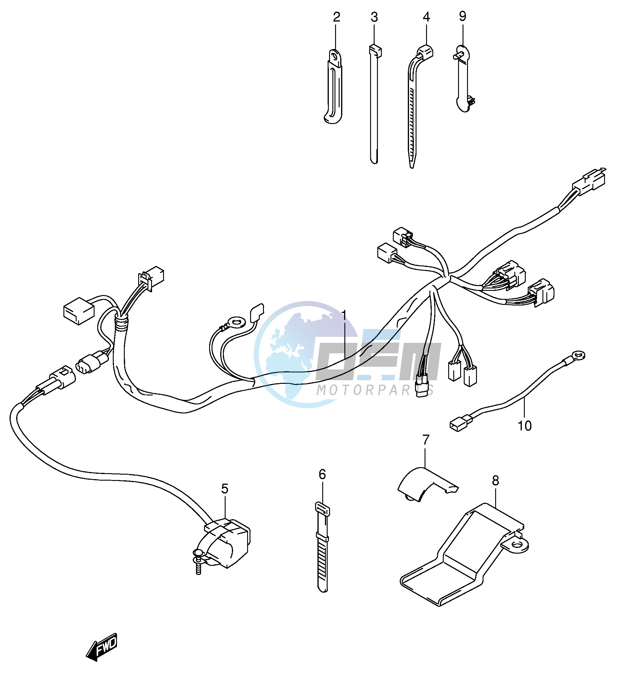 WIRING HARNESS (DR-Z400Y K1 K2 K3 K4)