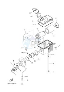 YFM350A YFM35GTXH GRIZZLY 350 2WD (B149) drawing INTAKE